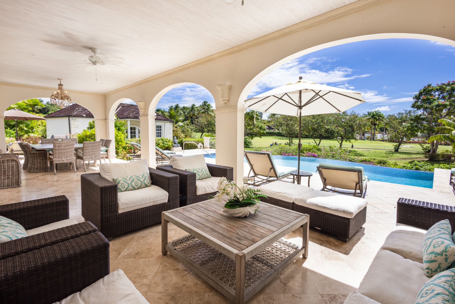 7 nights in stunning 6 bed villa in Royal Westmoreland, Barbados for 12 people