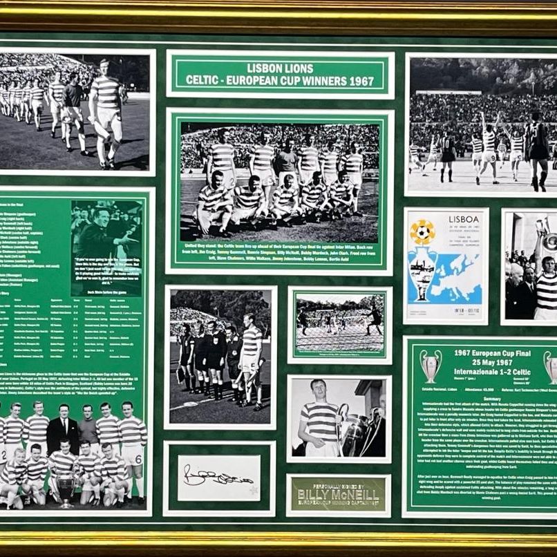 Celtic Lisbon Lions signed frame