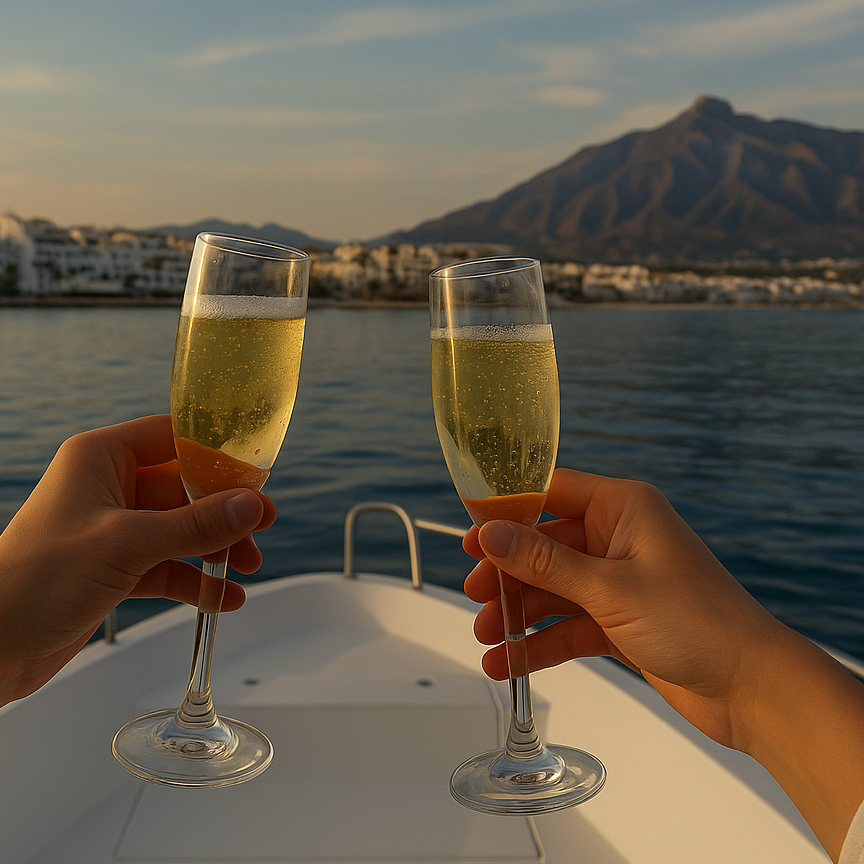 3-Night Break for 8 people on a Super Yacht in Puerto Banus, Marbella