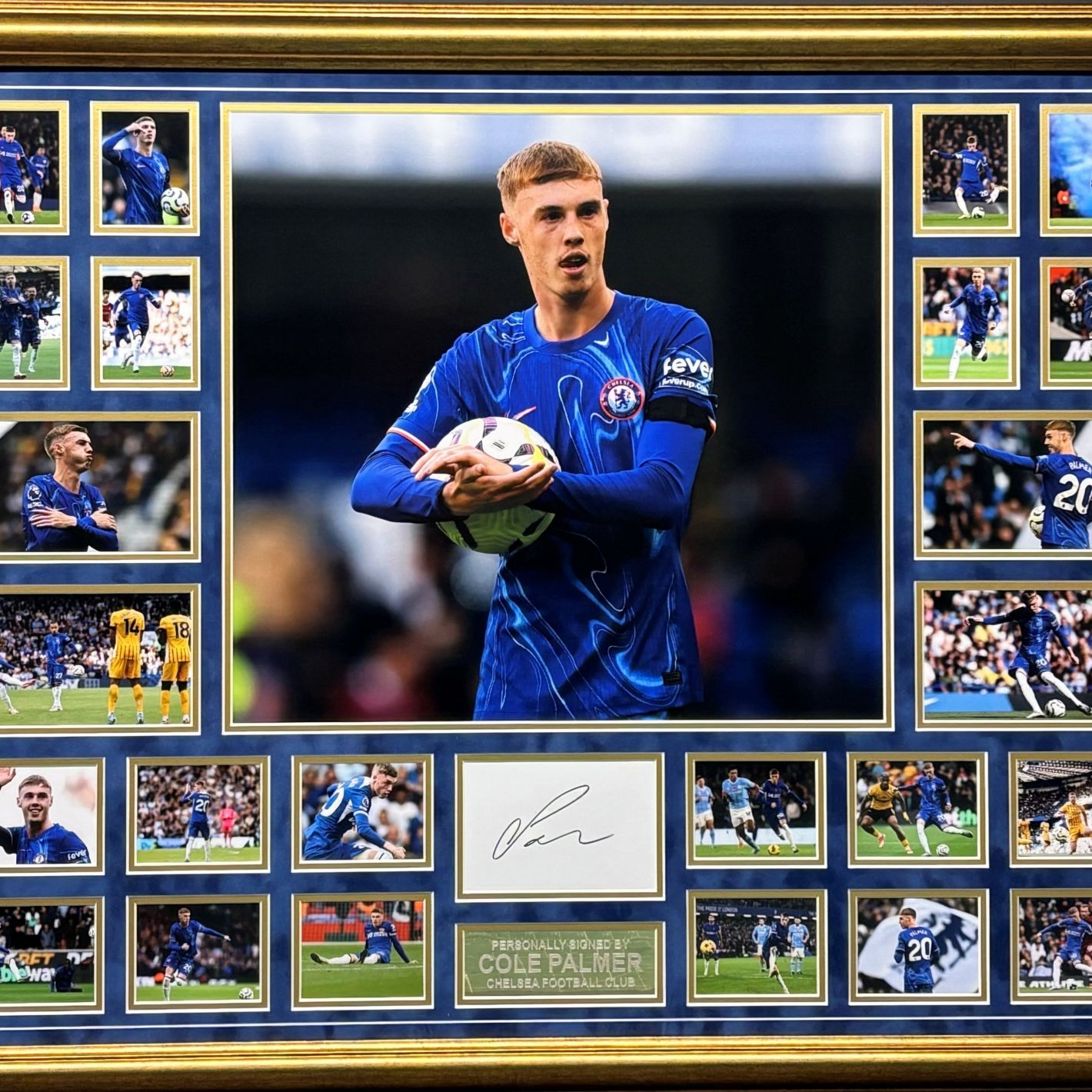 Cole Palmer Signed Chelsea Frame