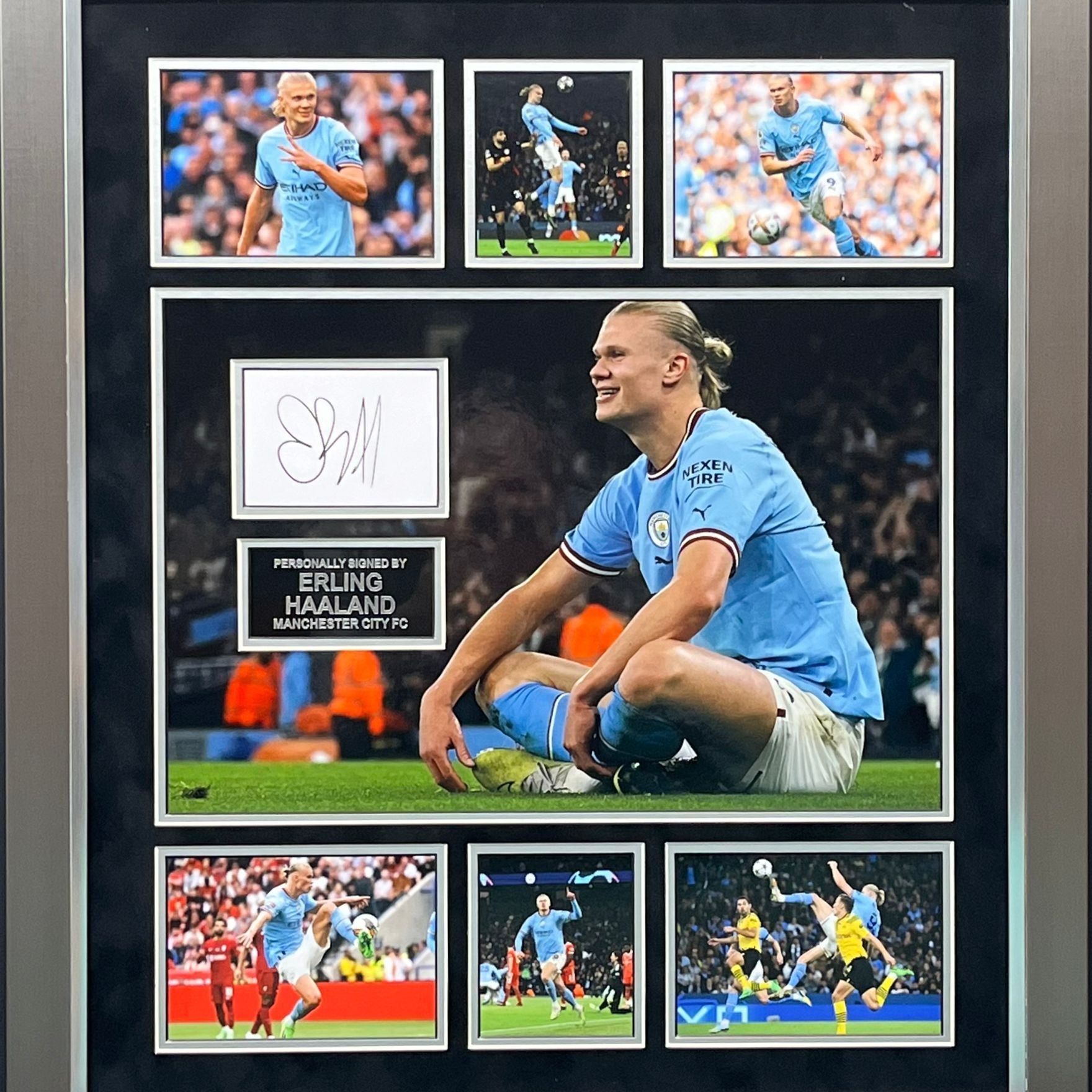 Erling Haaland signed frame