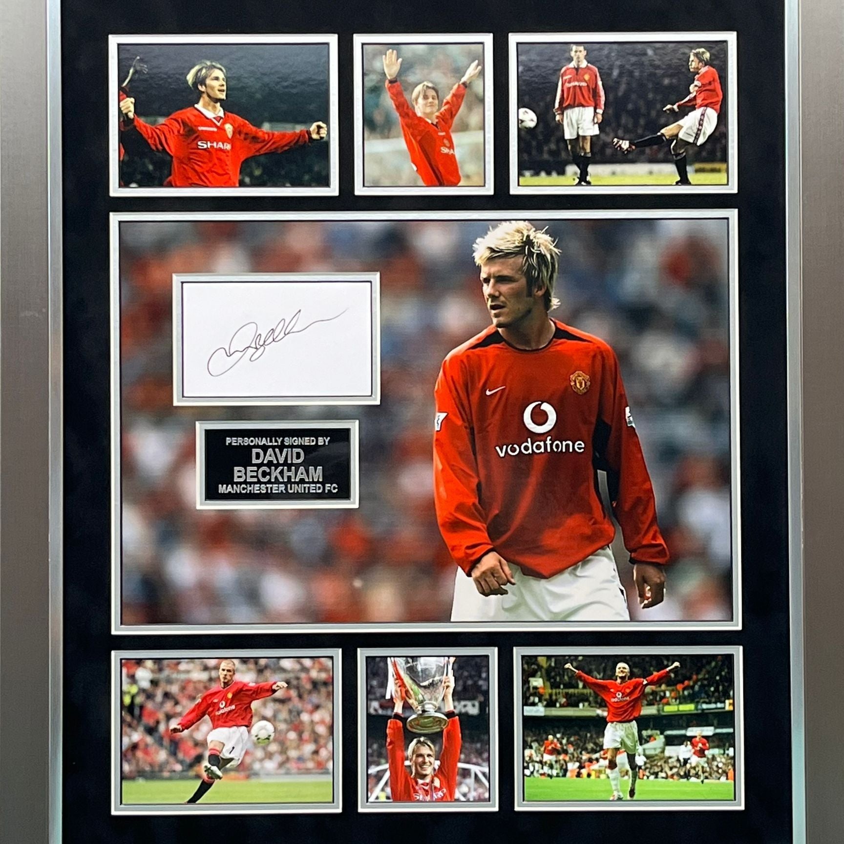 David Beckham signed frame