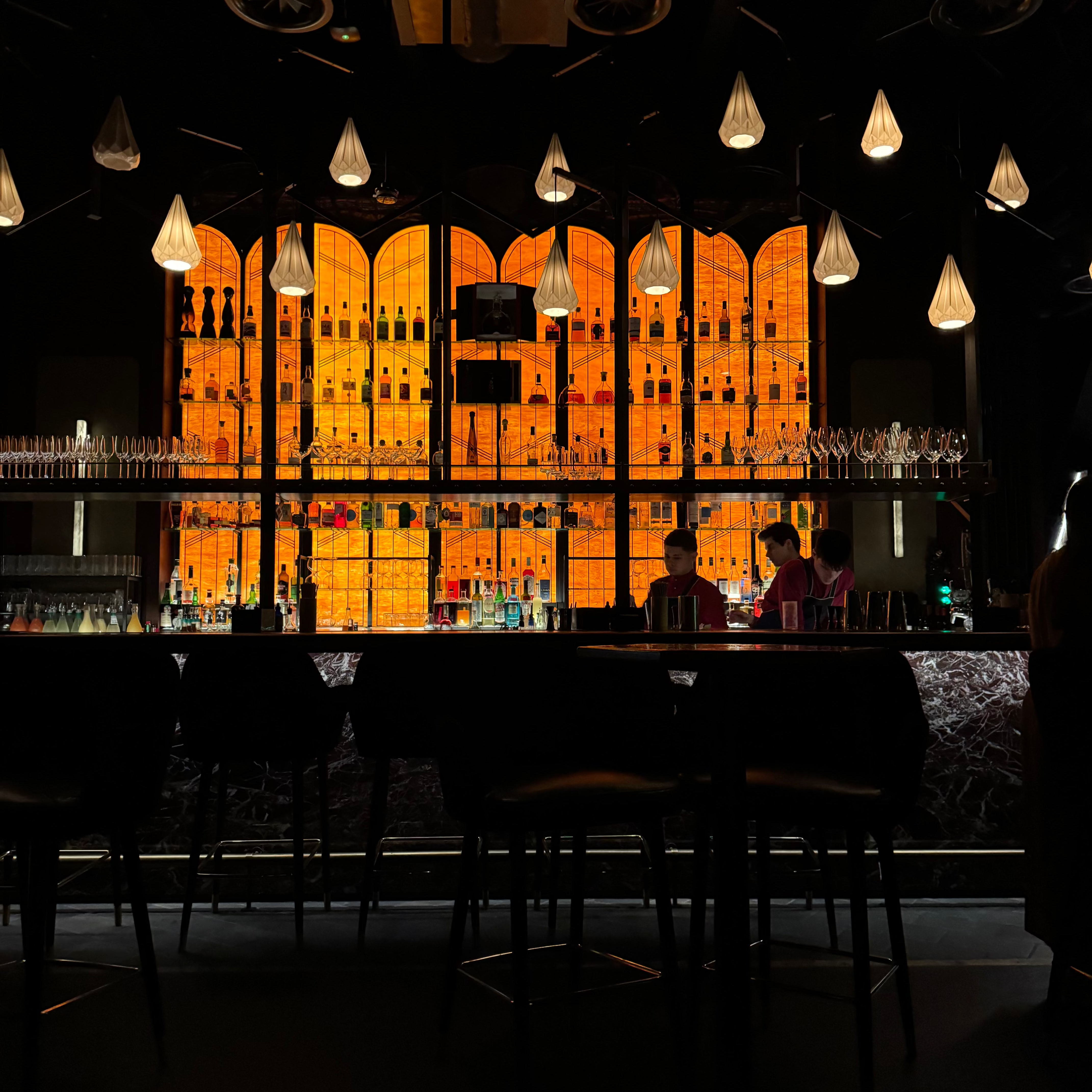Kitchen Table for 10 people at Lucky Cat by Gordon Ramsay, Mayfair