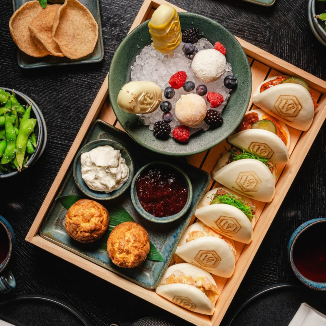 Kitchen Table for 10 people at Lucky Cat by Gordon Ramsay, Mayfair