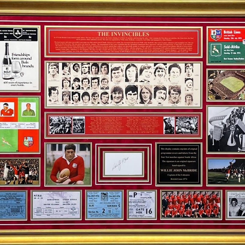 British Lions Rugby 1974 "The Invincibles"