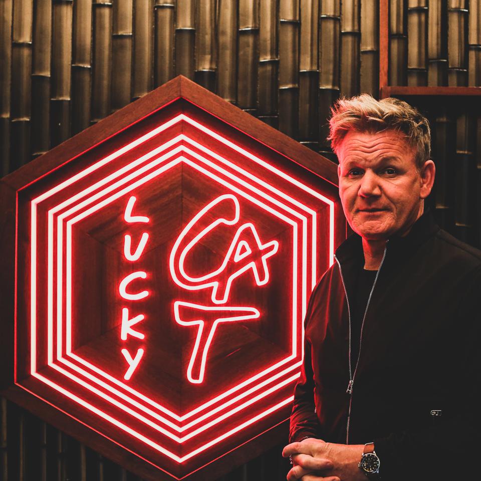 Kitchen Table for 10 people at Lucky Cat by Gordon Ramsay, Mayfair