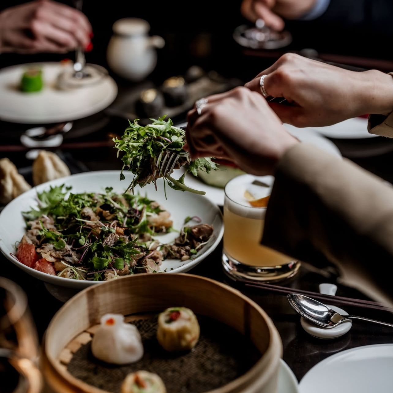 Dining at Hakkasan, Mayfair, for 12 people