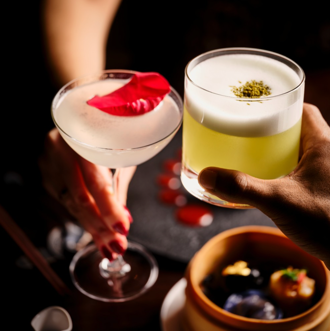 Dining at Hakkasan, Mayfair, for 12 people