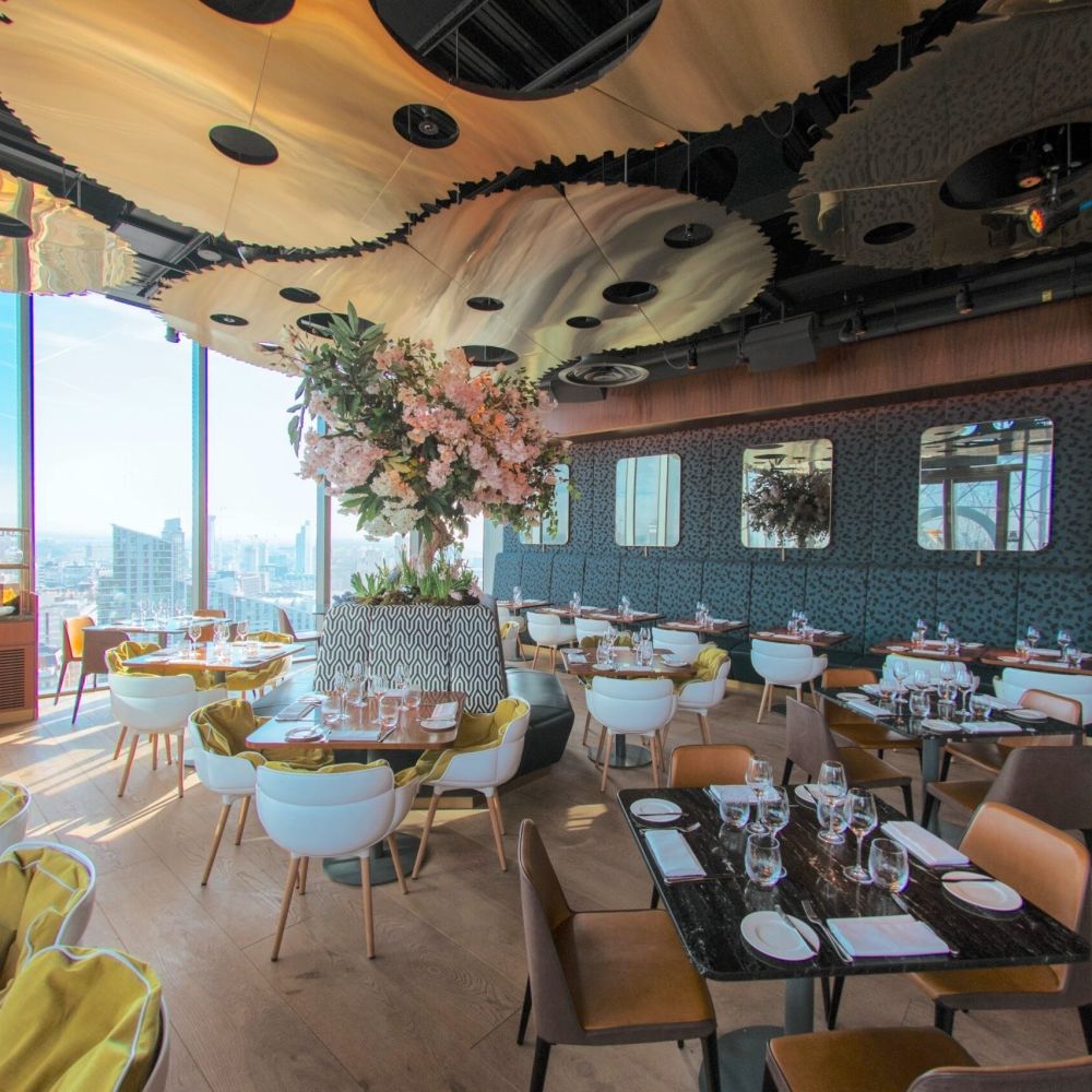 20 Stories dining for 6 people